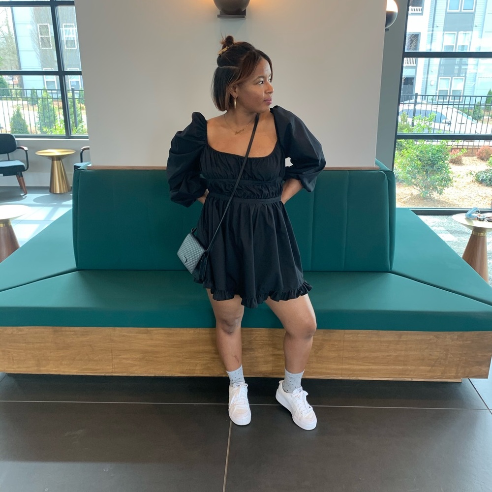 Black long sleeve dress